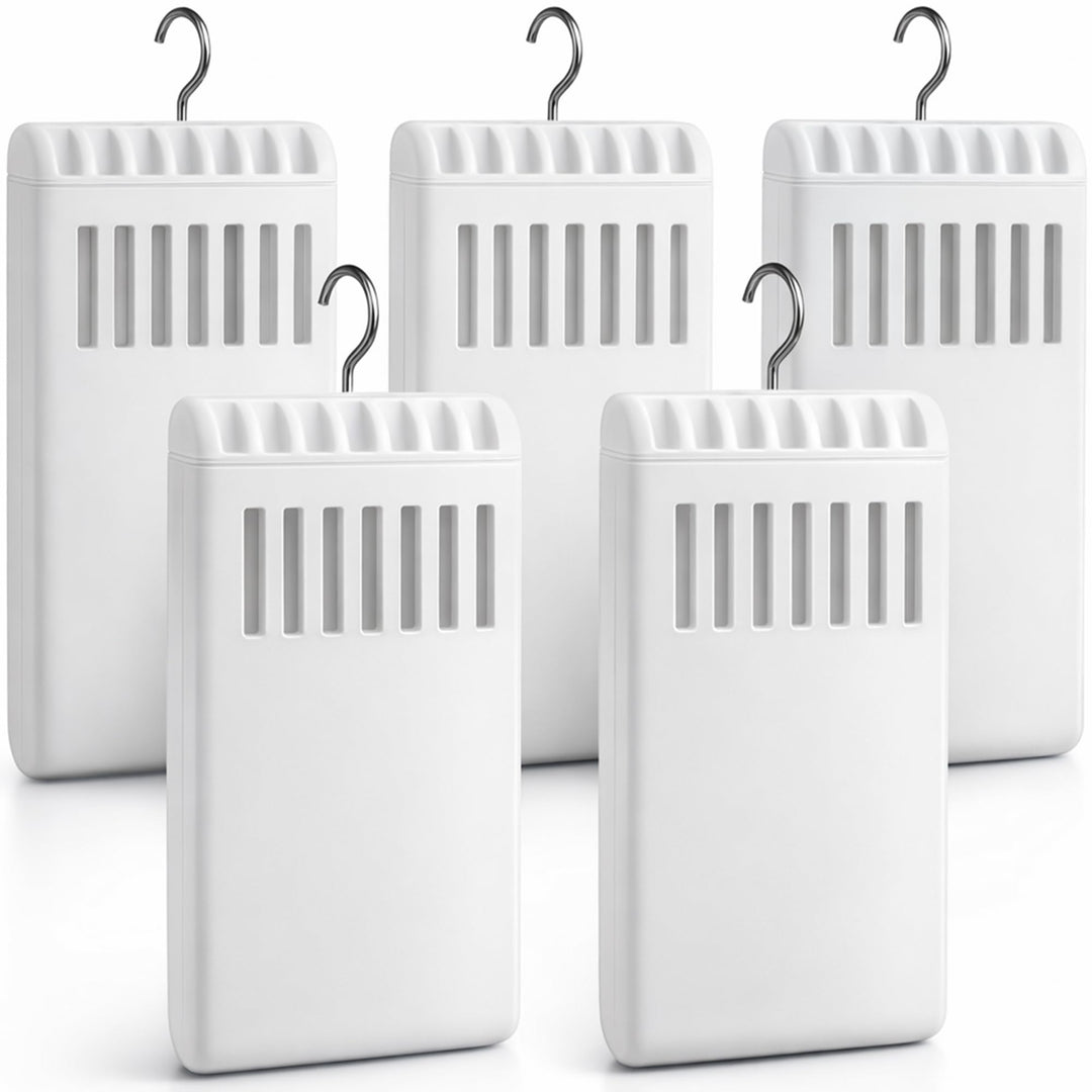 Luftbefeuchter für Heizung 5 Set inkl. Haken - Kunststoff Wasserverdunster 180ml - weiss - Wasserver