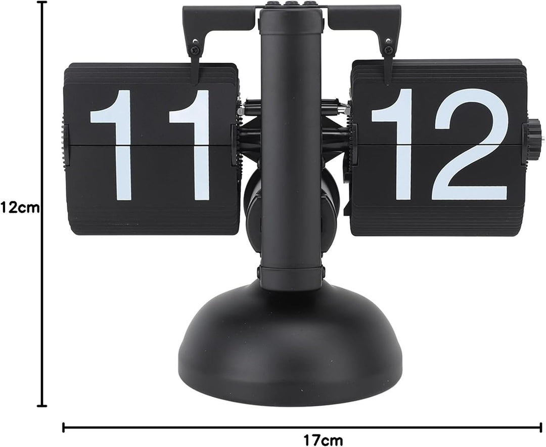 HERCHR Automatische Flip Deskuhr Mechanische Retro, Digitale Flip -Down -Uhr Grosse Zahlenbatterie b