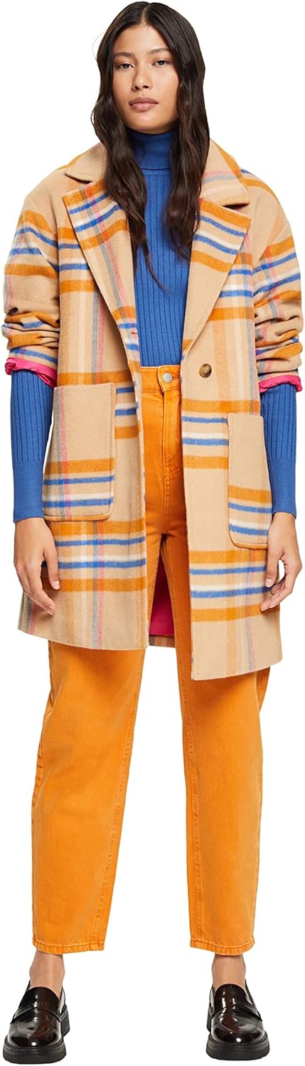 ESPRIT Damen Hose, 710/Honey Yellow