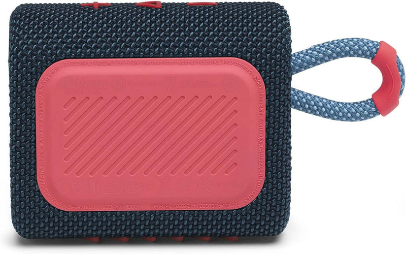 JBL GO 3 kleine Bluetooth Box in Blau und Pink – Wasserfester, tragbarer Lautsprecher & GO 3 kleine