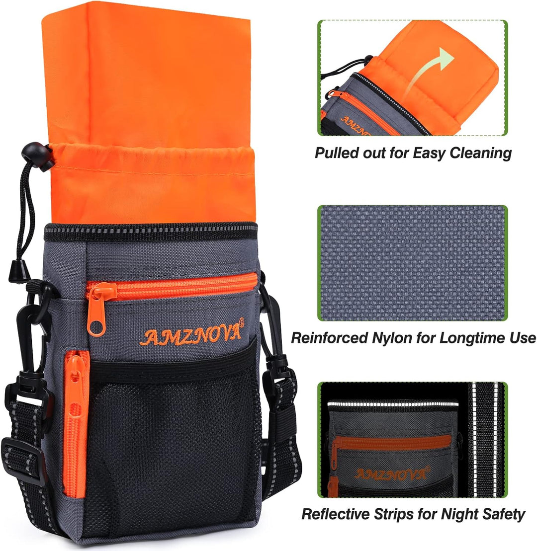 AMZNOVA Futterbeutel Hund Treatkit Leckerlitasche für Hunde, Leckerli Tasche für Hundetraining, Gass