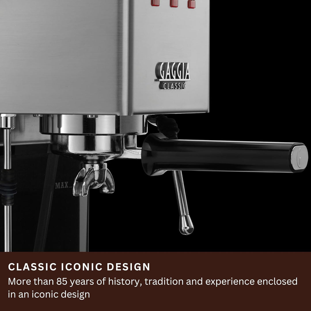 Gaggia Classic Evo INOX RI9481/11 Edelstahl, Edelstahl
