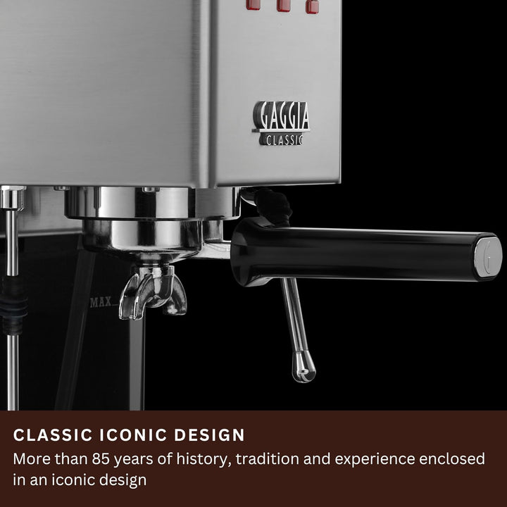 Gaggia Classic Evo INOX RI9481/11 Edelstahl, Edelstahl