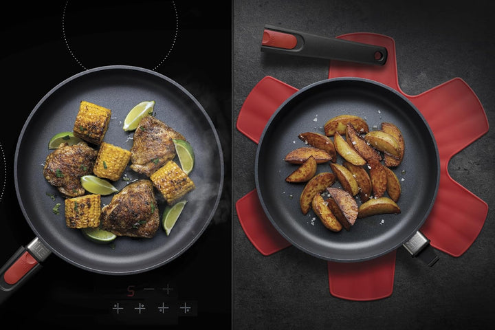 Woll Diamond Lite Flachpfanne - Induktiv -, Ø 26 cm, 5 cm hoch, mit abnehmbarem Stiel - Geeignet für