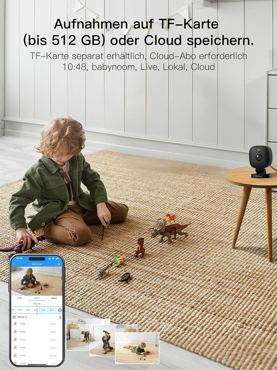 VIM TAG 2,5K Überwachungskamera Aussen,5G WLAN Kamera,Kamera Überwachung Aussen mit KI- Bewegungserk
