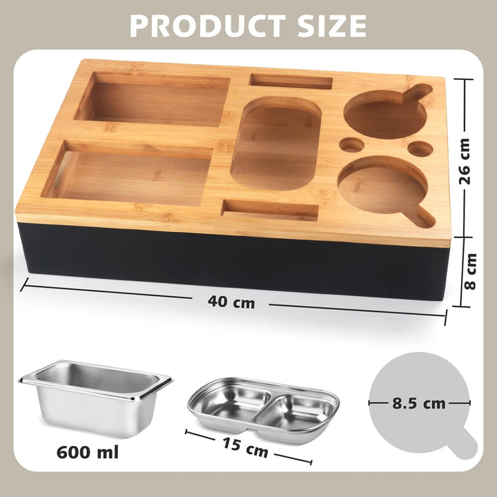 Couchbar Snackbox Sofatablett,Geburtstagsgeschenk für männer, Snackspender mit Snackschale, Getränke