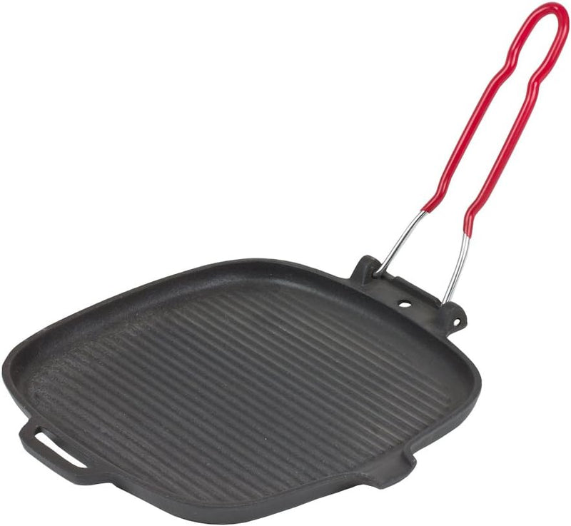 Invicta 32720 quadratische Grillpfanne 27,5 Schwarz, 27,5 Schwarz