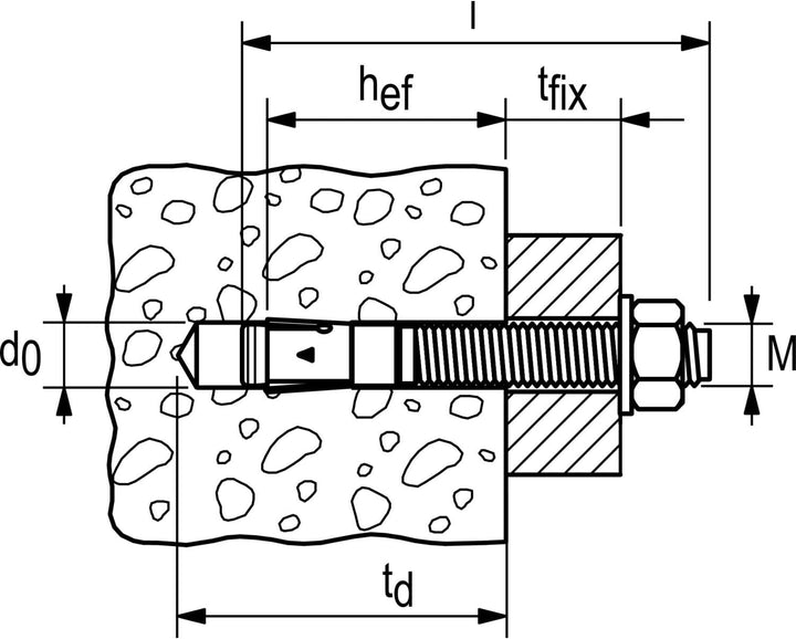 Mungo m2 Stahlbolzen mit U-Scheibe DIN 125 A, 8 x 60 mm, 100 Stücke, 3200806 8x60 mm, 8x60 mm