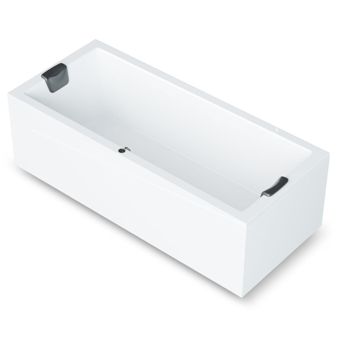 Aquade Acryl Badewanne 190x90 Modell: Ulm - Weiss Badewanne Komplettset 190x90 - Badewannen Mit Wann