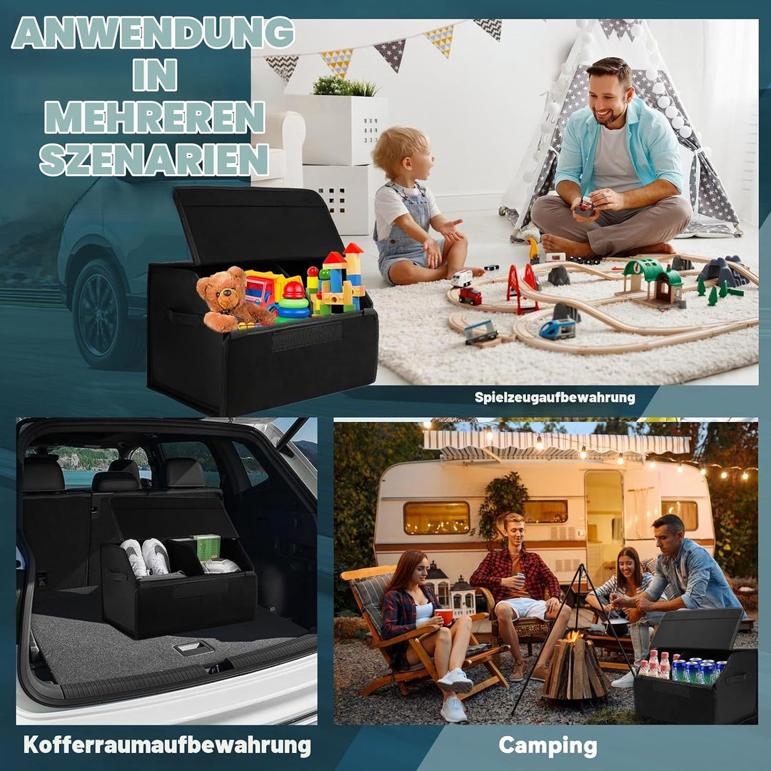 Auto Kofferraum Organizer Wasserdicht Kofferraumtasche Kofferraum Box Faltbare Leder Aufbewahrungsbo