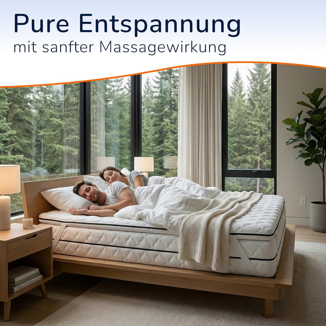 MSS® Matratzenauflage/Topper mit Noppen-Struktur und gesteppten Bezug - 80 x 200 cm - 6 cm hoch 80 x