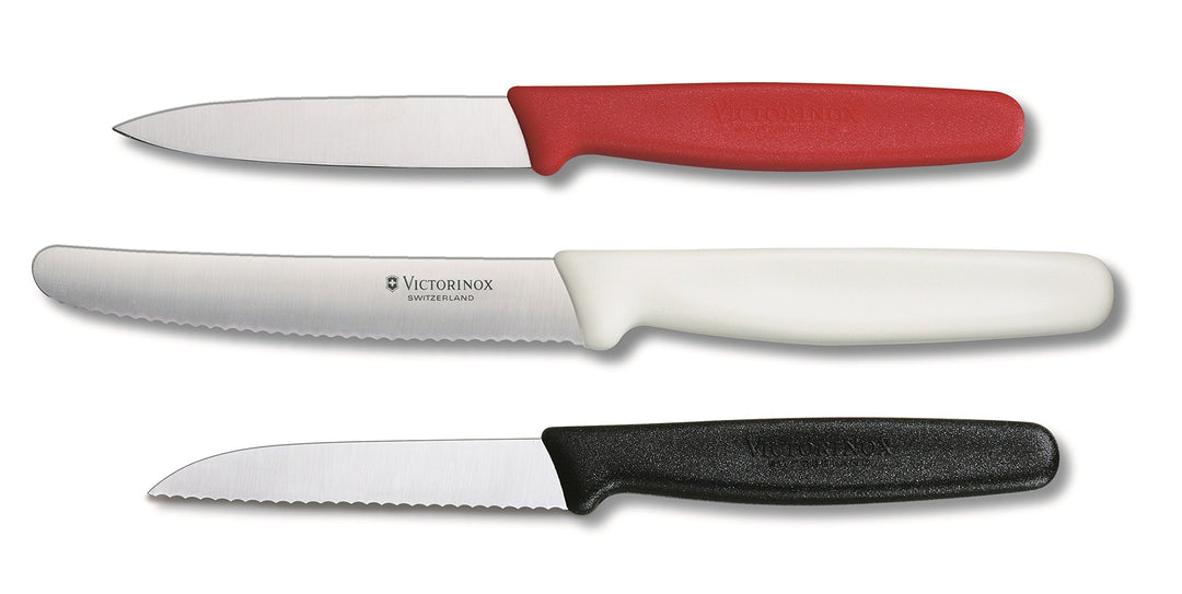 Victorinox 3-TLG. Gemüsemesser-Set Küchenmesser Standard (Bunt), Bunt