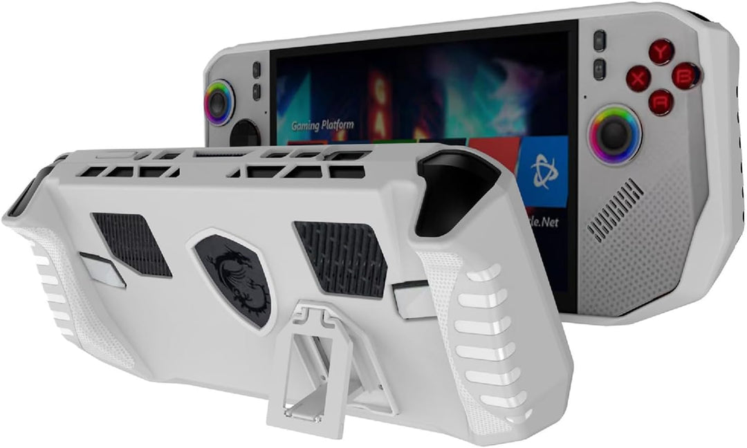 GIOPUEY Hülle Kompatibel mit MSI Claw A8 (Z2 Extreme) - mit Ständer - weicher TPU Rahmen - rutschfes