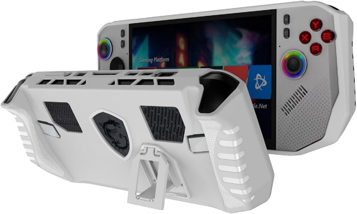 GIOPUEY Hülle Kompatibel mit MSI Claw A8 (Z2 Extreme) - mit Ständer - weicher TPU Rahmen - rutschfes