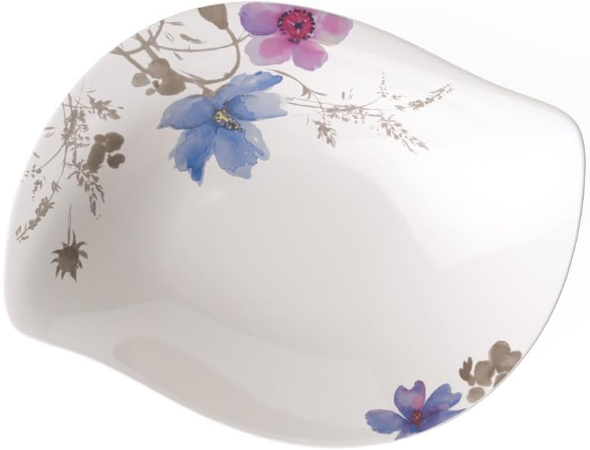 Villeroy und Boch - Mariefleur Serve und Salad tiefe Schale Gris, Schale für Beilagen und Salate, 29