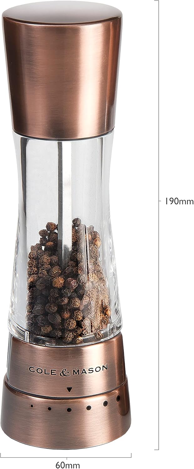 Cole & Mason H59418G Derwent Salz und Pfeffer Mühle Set (Kupfer) / Cole & Mason H611928CS Dover Edel