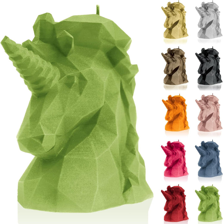 Candellana Handmade Unicorn Low-Poly Kerze Geschenk- Lustig - Dekorative Kerze - Home Décor - Gesche