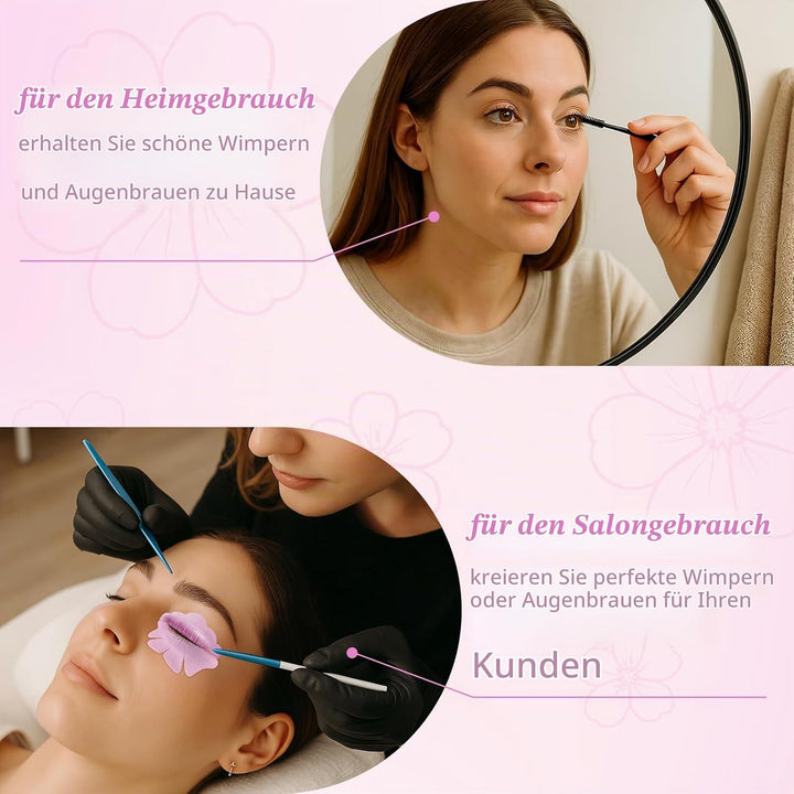 PERMANIA Wimpernlifting Set, Korean Lash Lifting Set, Tuben Design | Pflegende Formel, 2-in-1-Wimper