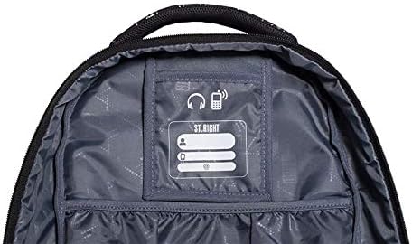 Roxie Rucksack mit Herzmotiv, 43 x 32 x 23 cm, für die Grundschule, mittelgross, für Mädchen, Schwar