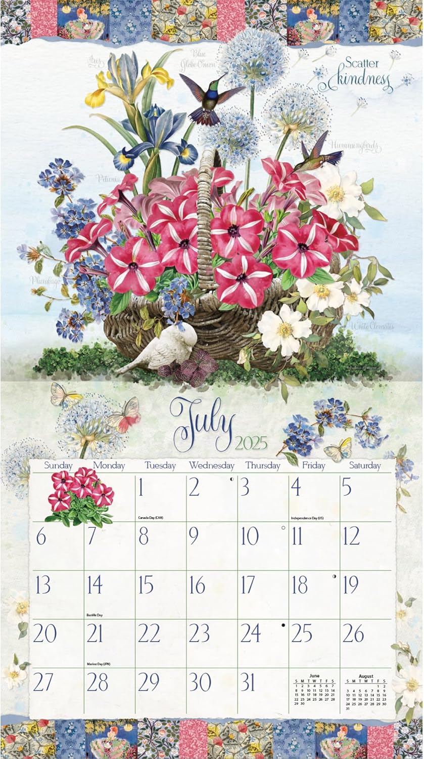 LANG Garden Botanicals 2025 Wandkalender (25991002014), 2025