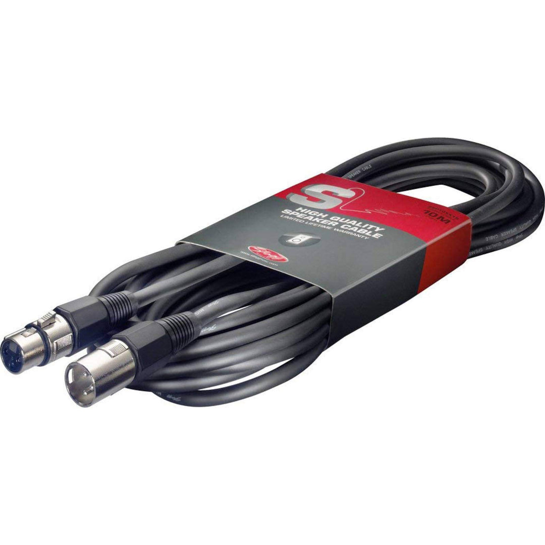 Stagg SSP10XX15 Lautsprecher Kabel (XLR Buchse-auf-Stecker, 10m, 1, 5mm) Single, Single