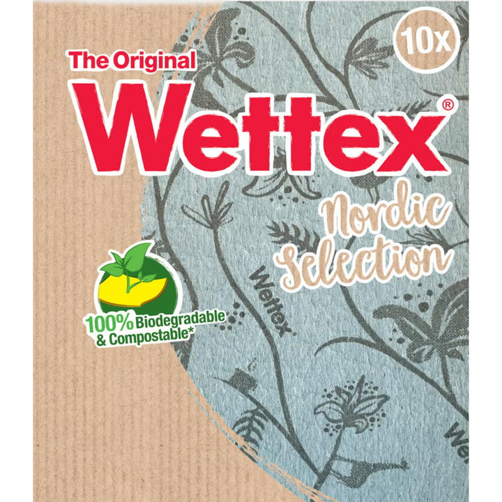 Wettex The Original schwedische Geschirrtücher für die Küche, 10 Stück, super saugfähige Schwämme, K