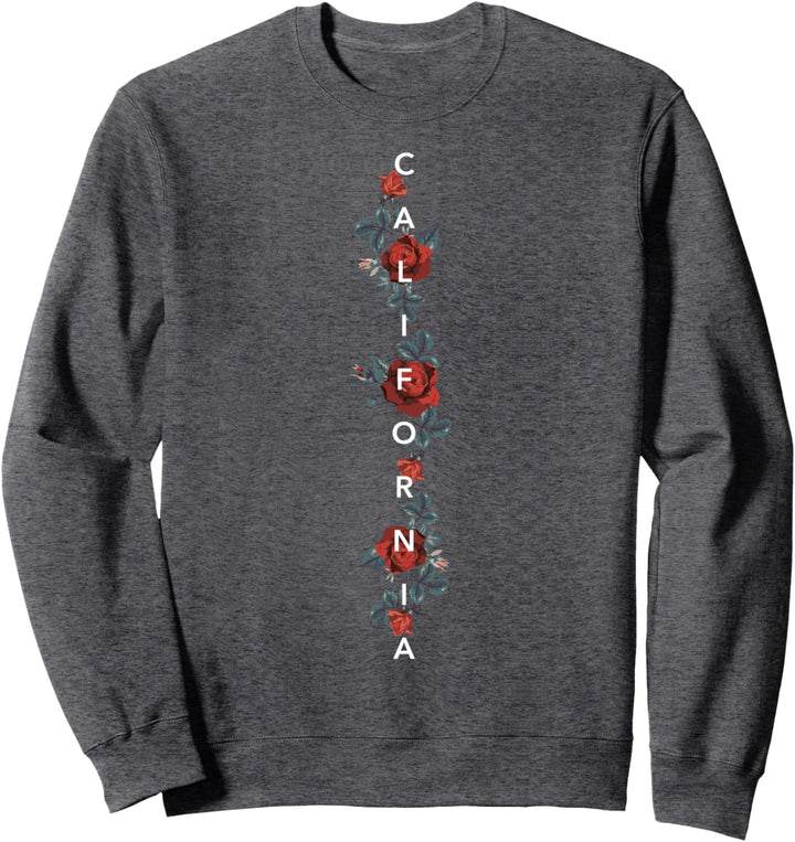 California Rose Simple Text Sweatshirt