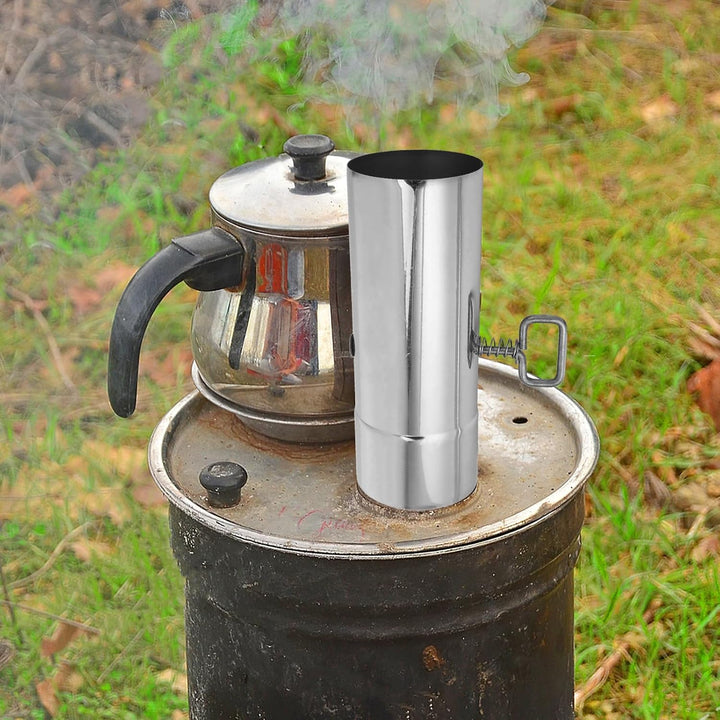 Supvox Ofenrohr mit Drosselklappe: 76 mm Edelstahl, verstellbares Kaminrohr für Campingzubehör