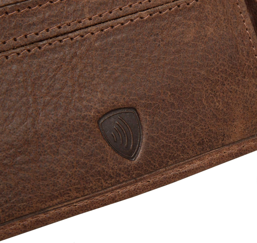 Sansibar Geldbörse Echt Leder Cognac Herren, Damen - 020050, Cognac