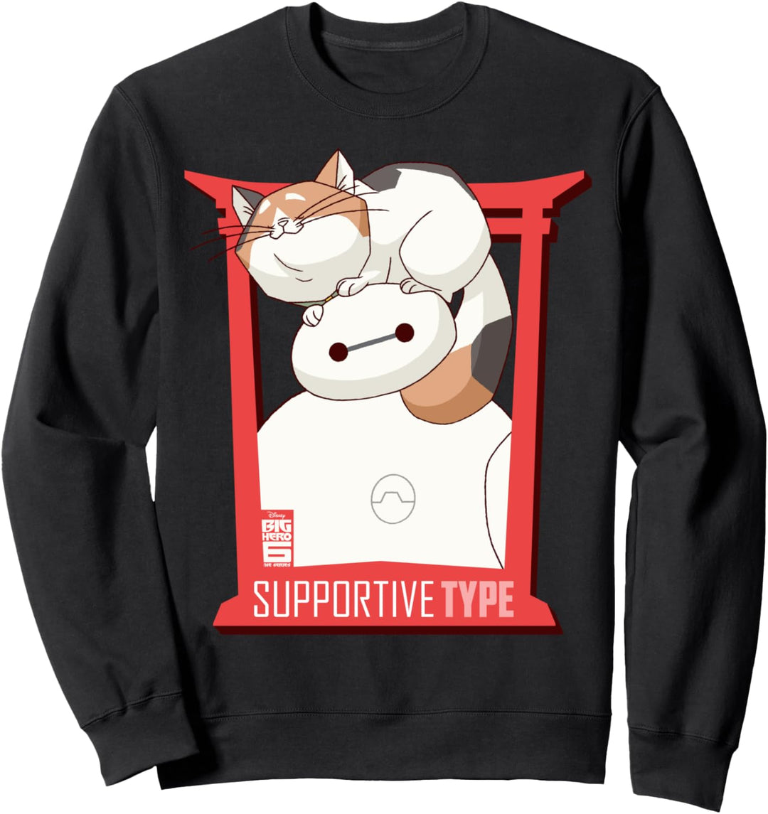 Disney Big Hero 6 TV Series Baymax And Mochi Supportive Type Sweatshirt