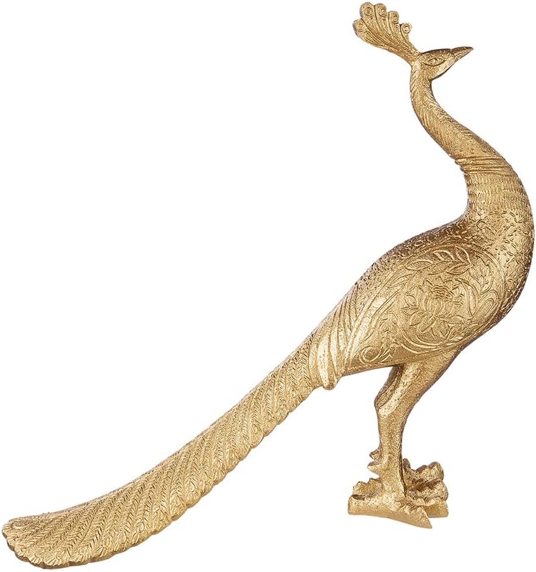 Casablanca Design Deko Figur, Kunstharz, goldfarben, Höhe 37 cm, 89385 Höhe 37 cm Goldfarben, Höhe 3