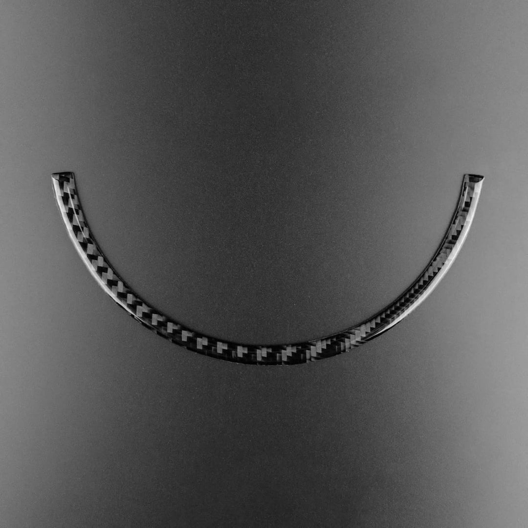 KUNGKIC Kohlefaser Seite Mitte Luftauslass Entlüftung Dekorative Aufkleber Innenraum Carbon Fiber Si