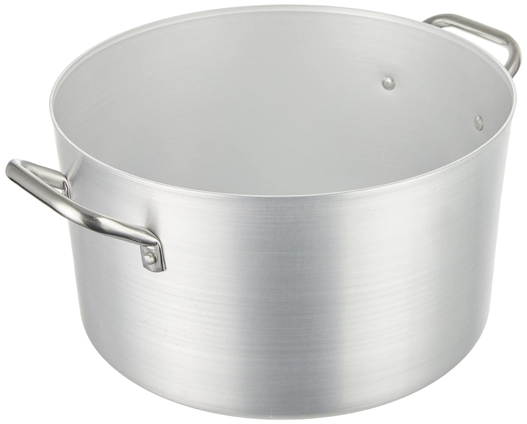 Pentole Agnelli Kasserolle aus Aluminium mit 2 Griffen, Edelstahl 32 cm, 32 cm