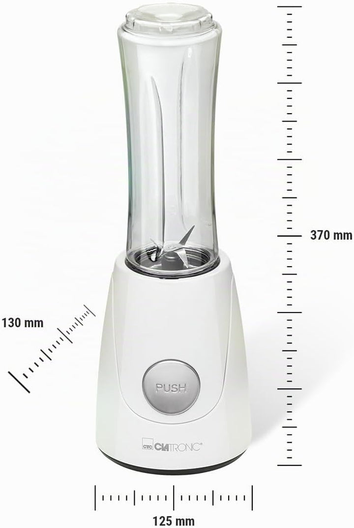 Clatronic® Smoothie Maker für Smoothies &amp; Shakes | Mixbehälter als Trinkbecher zu verwenden | Shaker