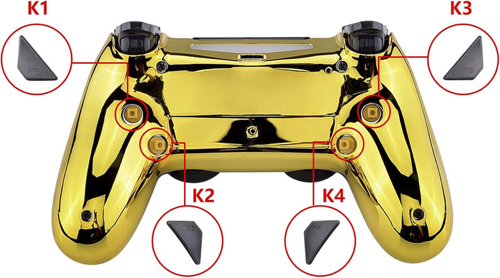 eXtremeRate Programmierbar Dawn Remap Kit für ps4 Controller, Rückseite Hülle Gehäuse Case&Upgrade-B