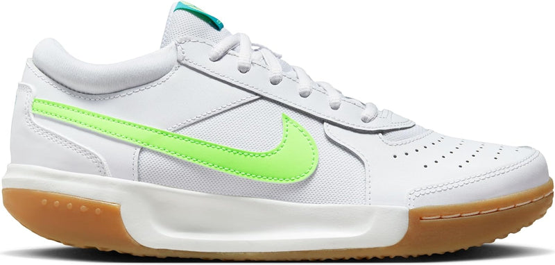 Nike Damen Court Air Zoom Lite 3 Sneaker 36.5 EU White Lime Blast Teal Nebula, 36.5 EU White Lime Bl