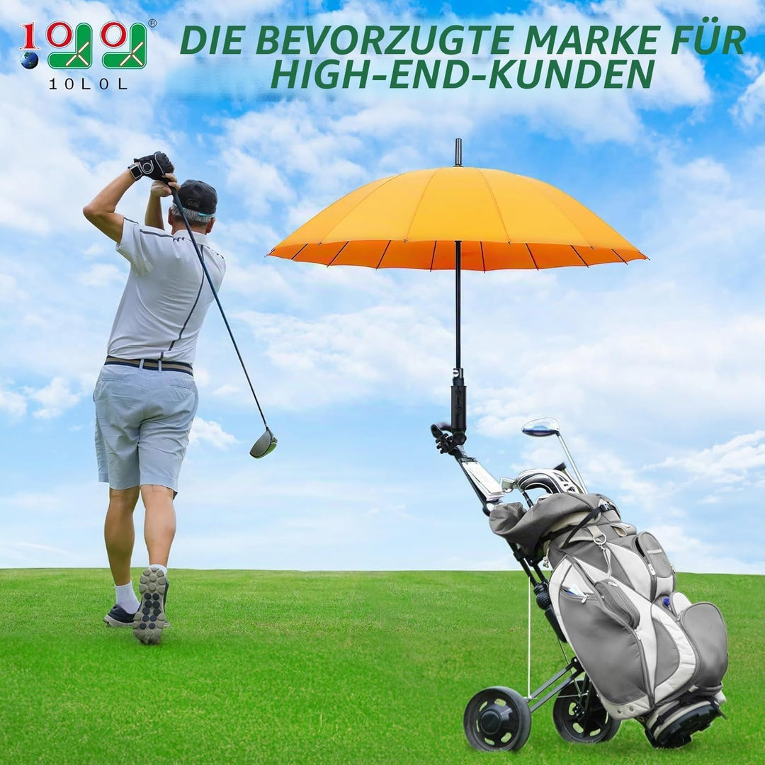 10L0L Strapazierfähiger Golf-Regenschirmhalter, einzigartiger sechseckiger Aluminiumsockel, resisten