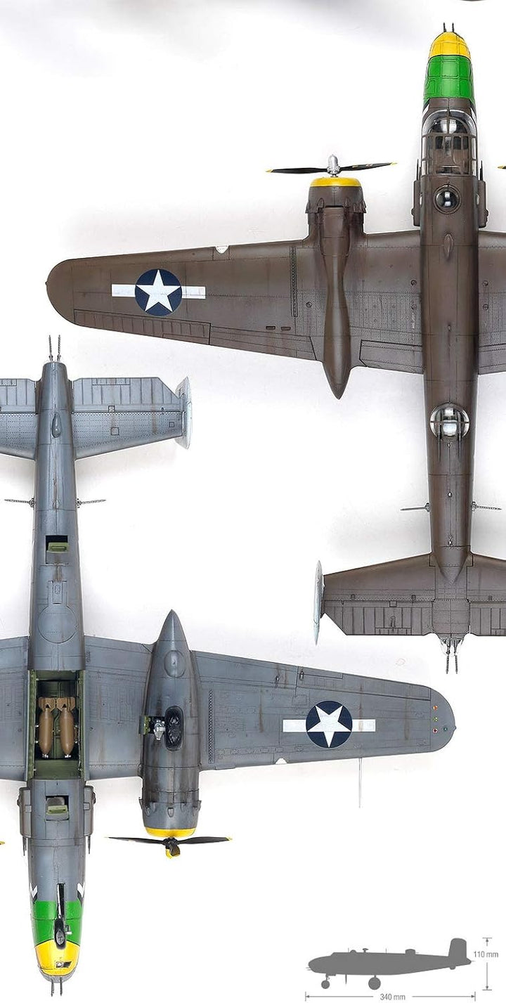 Academy ACA12328 Theatre 1:48-USAAF B-25D Pacific Theater, Verschieden