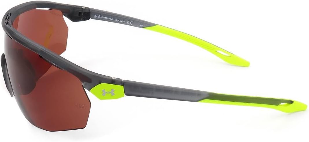 Under Armour Unisex Sunglasses, Grey Fluorescent, Polarised Brown
