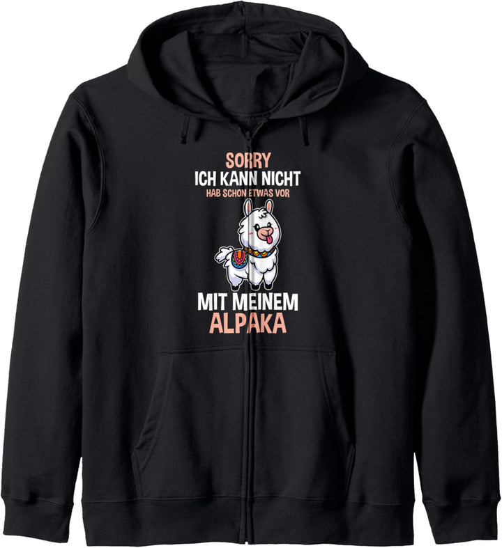 Alpaka Alpakas Kapuzenjacke