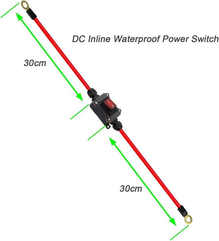DC12V Inline Drahtschalter DC12-24V DPST Dual-Seiten Verkabelungsschalter für Motorrad und Auto EIN/