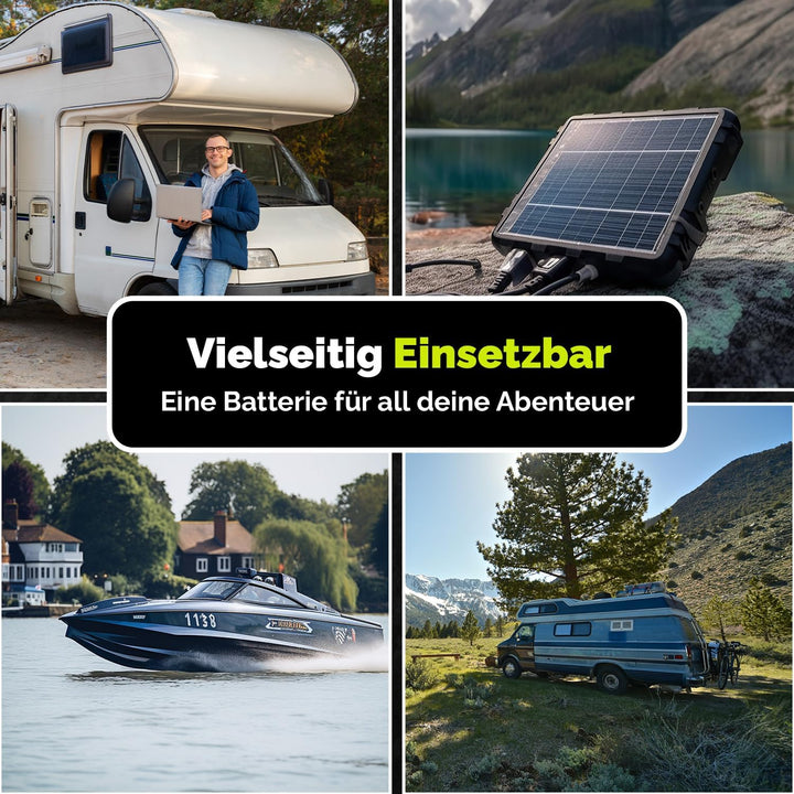 Electronicx AGM CARAVAN Versorgungsbatterie12V110Ah / 110Ah Deep Cycle Batterie wartungsfrei versieg