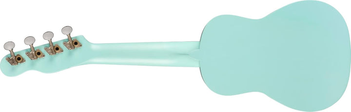 Fender Venice Sopran-Ukulele, Walnuss-Griffbrett, Daphne Blue blau, blau