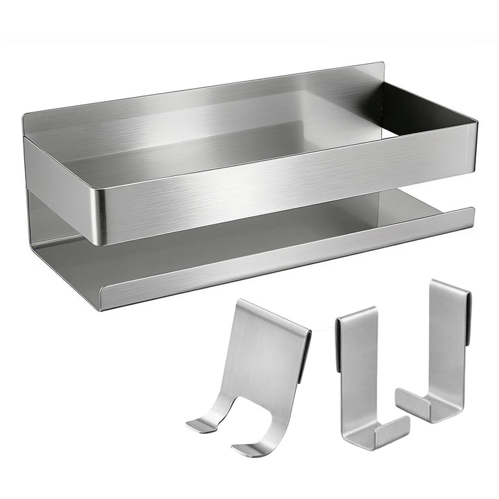 Duschablage ohne Bohren 23 * 9 * 7.5CM- Selbstklebender Duschkorb, Rostfreies Badezimmerregal, platz