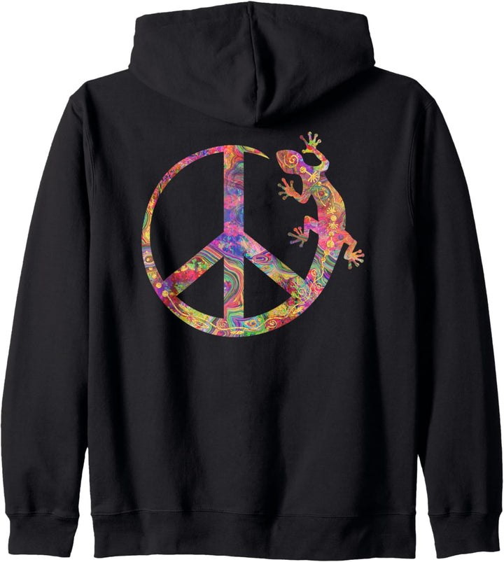 Symbol - Loving Peace Gecko Ornaments 1 - Fan Fun Kapuzenjacke