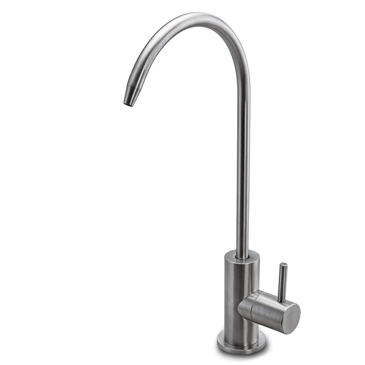 AORA® | Ein-Weg-Osmose-Wasserhahn SOFIA Edelstahl massiv | Edelstahl 304 | 360° schwenkbar | Ein-Weg