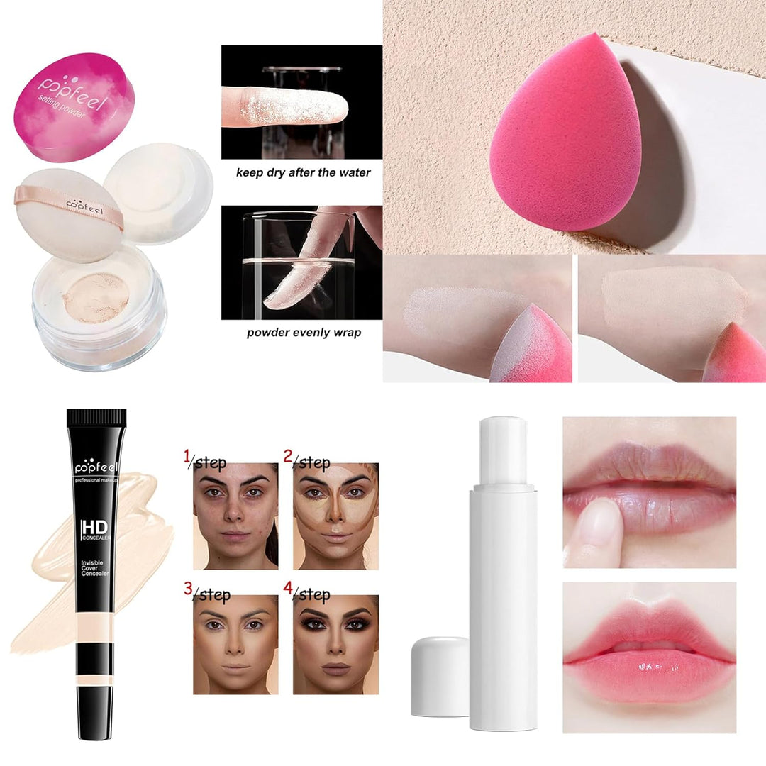 BrilliantDay Mehrzweck Make-up-Set All-in-One Make-up-Geschenkset Kosmetik-Palette Starter Kit Lipgl