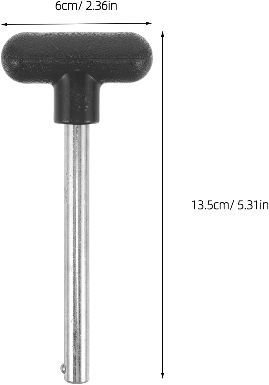 VICASKY Gewichtsstapelbolzen 10mm Stahl T Förmiger Bolzen für Fitnessgeräte Krafttrainingsmaschinen