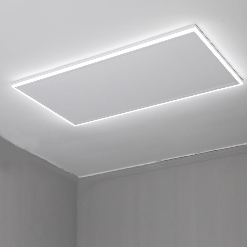 byecold Infrarotheizung mit Thermostat Deckenheizung 600W LED Beleuchtung Licht Kaltweiss/Warmweiss