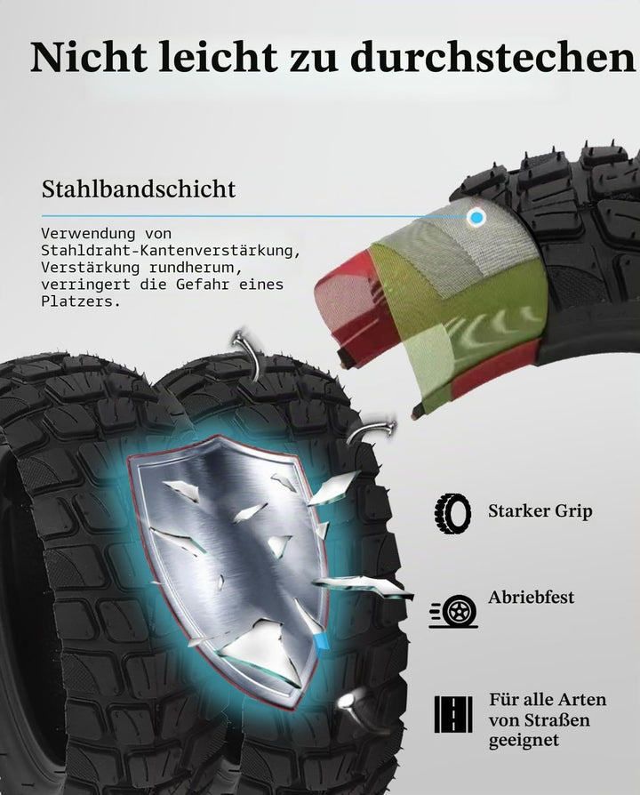 10 x 2,75 – 6,5 Zoll Innen- und Aussenreifen für Kugookirin G3, Speedway V2, Dualtron 3 und andere R